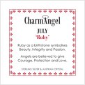 charm angel insert July